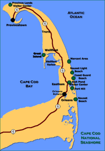 Cape Cod National Seashore Map 